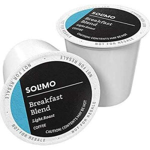 Amazon Brand - Solimo Light Roast Coffee Pods, Breakfast Blend, Compatible with Keurig 2.0 K-Cup Brewers, 100 Count Amazon Brand - Solimo Light Roast Coffee Pods, Breakfast Blend, Compatible with Keurig 2.0 K-Cup Brew