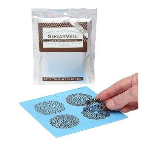 SugarVeil _I gbp[ }bg `R[g SugarVeil ACVOt SugarVeil Medallion Topper Mat with Chocolate SugarVeil Icing