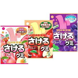 ���{���O�~ ���E��񂲁E�Ԃǂ� No.a232 Pio big bazar Japanese Sakeru Gummy Candies: peach, apple, grape No.a232