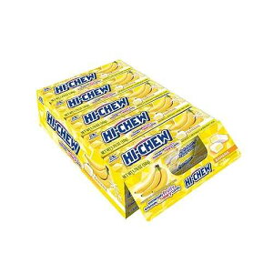 HI-CHEW Banana Sticks, 15-Pack, Soft & Chewy Halloween Candy, 1.76oz Each, Bulk Candy Individually Wrapped - Made with Immensely Juicy Fruity Flavors HI-CHEW Banana Sticks, 15-Pack, Soft & Chewy Halloween Candy, 1.7