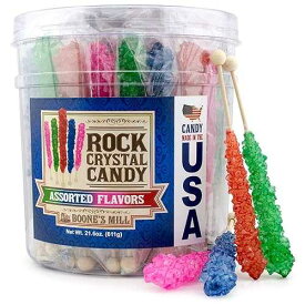 ブーンズミル XL ロッククリスタル キャンディスティック 各種フレーバー 36カウント Boone's Mill XL Rock Crystal Candy Sticks Assorted Flavors 36 Count