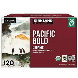 Kirkland Signature Pacific Bold Coffee, Dark, 120 K-Cup Pods (Pack of 1)
