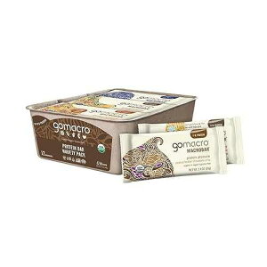 GoMacro MacroBar I[KjbN r[K veC o[ - veC oGeB pbN (2.3`2.4 IX o[A12 ) GoMacro MacroBar Organic Vegan Protein Bars - Protein Variety Pack (2.3-2.4 Ounce Bars, 12 Count)