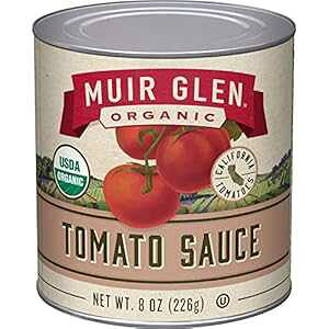 ~AO I[KjbNg}g\[XAYA8IXʁi24pbNj Muir Glen Organic Tomato Sauce, No Sugar Added, 8 Ounce Can (Pack of 24)