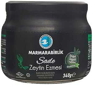 12 IX (1 pbN)Av[A}}rN I[u y[Xg - v[ 340 G / 12 IX SADE ZEYTIN EZMESI Marmara Birlik 12 Ounce (Pack of 1), Plain, MARMARABIRLIK OLIVE PASTE - PLAIN 340 G / 12 OZ SADE ZE