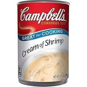 Campbell's Gr̋ÏkN[X[vA10.5 IX ʁi12j Campbell's Condensed Cream of Shrimp Soup, 10.5 oz. Can (Pack of 12)