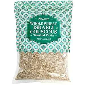 [ht[Y SCXGNXNXAg[XgpX^AAHiA5|h Roland Foods Whole Wheat Israeli Couscous, Toasted Pasta, Specialty Imported Food, 5-Pound Bag
