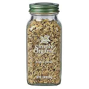 Simply Organic tFlV[hAI[KjbNF 1.9IX tHGjNE@KE~B Simply Organic Fennel Seed, Certified Organic 1.9 oz Foeniculum vulgare Mill.