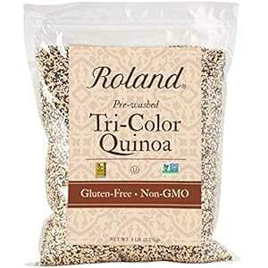 Roland Foods I[KjbNOFLkAAς݁AO[et[SA5|hobO Roland Foods Organic Tri-Color Quinoa, Pre-washed, Guten Free Whole Grain, 5 Lb Bag