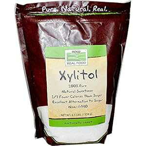 Now Foods LVg[A2.5 |h (2 pbN) Now Foods Xylitol, 2.5 Pound Bag (Pack of 2)