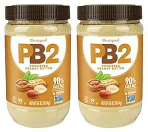 PB2 s[ibco^[A1|hri2pbNj PB2 Powdered Peanut Butter, 1lb Jar (2-pack)