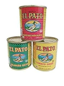 El Pato 7.75IX 3ʃoh - g}g\[XAny[jg}g\[XAny[jTT El Pato 7.75oz 3 Can Bundle - Tomato Sauce, Tomato Sauce with Jalapeno, and Jalapeno Salsa