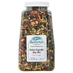 Harmony House C^A؃X[v~bNX ? Oet[AAALvAً}Ȃǂ (14IXW[) Harmony House Italian Vegetable Soup Mix Gluten Free, Low Sodium, For Cooking, Camping, Emergency 