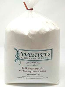 Weaver's Country Market �W�����ƃ[���[���p�o���N �t���[�c �y�N�`�� �~�b�N�X (5 �|���h �r�j�[����) Weaver's Country Market Bulk Fruit Pectin Mix for Making Jams & Jellies (5 Lb. Plastic Bag)