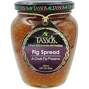 ^b\X gfBVi MV C`WN vU[u Xvbh (1 r) Tassos Traditional Greek Fig Preserve Spread (1 Jar)