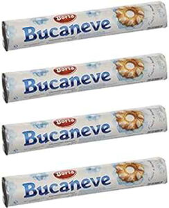 hA: uuJl[FvV[gubh rXPbg - 7.05 IX (200g) 4 pbN [C^AA] Doria: "Bucaneve" shortbread biscuits - 7.05 Oz (200g) Pack of 4 [ Italian Import ]