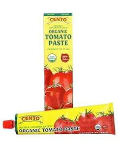 Cento I[KjbN _uZkg}gy[Xg `[u 4.56 0z - 4 pbN SUPOOBE Cento Organic Double Concentrated Tomato Paste in a Tube 4.56 0z - Pack of 4