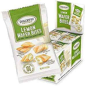 Dolcetto EGn[XoCcA0.70 IX (24 pbN) Dolcetto Lemon Wafer Bites, 0.70 Ounce (Pack of 24)