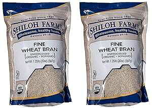 Shiloh Farms I[KjbN㎿ӂ - 20 IXobO (2 pbN) - Hɑ@ۂȒPŕ֗ȕ@ Shiloh Farms Organic Fine Wheat Bran - 20 Ounce Bag (Pack of 2) - An easy and convenient way of adding fiber