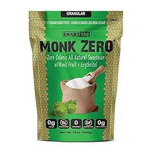 Monk Zero - Nt[cÖA񌌓APgWFjbNXFA[J[A1:1 ֕i (A16 IX) Smart138 Monk Zero - Monk Fruit Sweetener, Non-Glycemic, Keto Approved, Zero Calories, 1:1 Sugar Subs