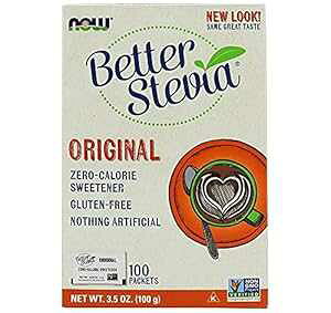 Now Better XerAVRÖA100g (100 pPbg-1 pPbg 1g) Now Better Stevia Natural Sweetener, 100g (100 Packets-1Packet 1g)