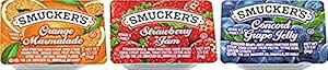 Smucker's O[v [[AXgx[ & IW }[}[hA200  Smucker's Grape Jelly, Strawberry & Orange Marmalade, 200 Count