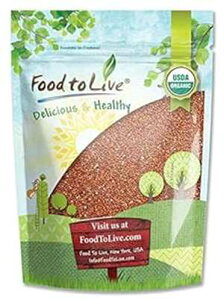 I[KjbNbhLkAA3|h - `qg݊AR[V[AA\Ar[KAT[gt[h Food to Live Organic Red Quinoa, 3 Pounds - Non-GMO, Kosher, Raw, Sproutable, Vegan, Sirtfood