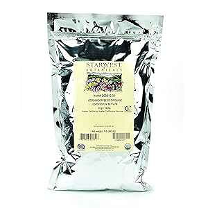 Starwest Botanicals Organic Coriander Seed, 1 Pound