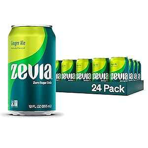 Zevia [J[\[_AWW[G[A12 IX (24 pbN) Zevia Zero Calorie Soda, Ginger Ale, 12 Ounce Cans (Pack of 24)
