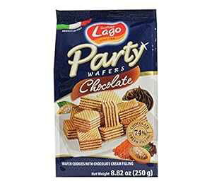 ガストーネ ラーゴ パーティー ウエハース チョコレート クリーム フィリング 8.82 オンス、250g (1 パック) Gastone Lago Party Wafers Chocolate Cream Filling 8.82 oz, 250g (Pack of 1)