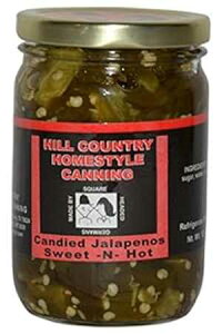 eLTXqJg[̍Ђny[j Bluebonnet Creek Farms Texas Hill Country Candied Jalapenos