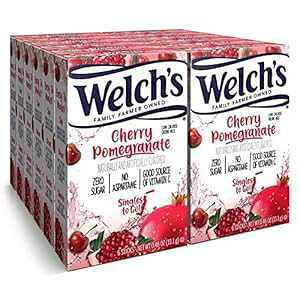 Welch's Singles To Go Water Drink Mix - pE_[XeBbNA`F[vOl[gA0.46 IX (12 pbN) Welch's Singles To Go Water Drink Mix - Powder Sticks, Cherry Promegranate, 0.46 Ounce (Pack of 12)