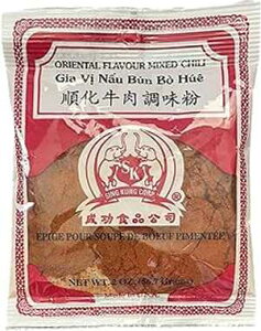 SING KUNG Oriental Flavour Mixed Chili Bun Bo Hue Seasoning, 2oz (3 Packs)