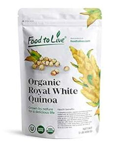 I[KjbNCzCgLkAA1|h - SA`qg݊AR[V[AAr[KAT[gt[hAoN Food to Live Organic Royal White Quinoa, 1 Pound - Whole Grain, Non-GMO, Kosher,