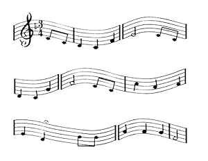 ACVOC[WP[L{[_[Xgbv 3 Xgbv Whimsical Practicality Music Notes Icing Image Cake Border Strips 3 strips