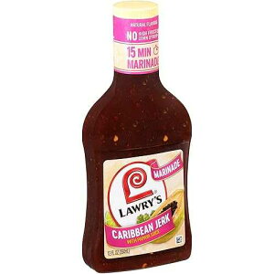 Lawry's Caribbean Jerk with Papaya Juice Marinade, 12 fl oz (Pack of 6)