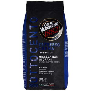 Caffe' Vergnano 1882 Caffe Vergnano Espresso Roast Crema 800 Blend Whole Bean Coffee 2.2 Lb Bag (1 kilo) Imported from Italy