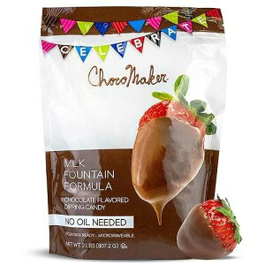 ChocoMaker Milk Chocolate Microwavable Fondue and Fountain Dipping Candy - 2 Pound Bag