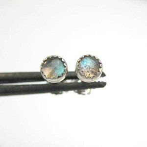 �X���[�����u���h���C�g�X�^�b�h�s�A�X�A4mm Twisted Designs Jewelry Small Labradorite Stud Earrings, 4mm