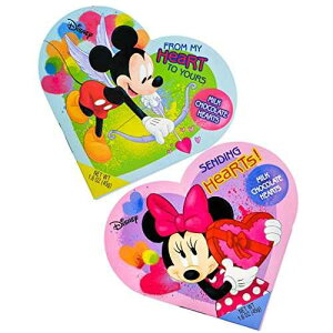 fBYj[ ~bL[ƃ~j[ o^Cf[ n[g Mtg{bNX ~N`R[gn[gt 2pbN Disney Mickey and Minnie Valentines Day Heart Gift Box with Milk Chocolate Hearts, Pack of 2