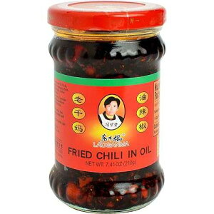 LGM �`���I�C���\�[�X �r���� - 7.41�I���X (3�p�b�N) (�t���C�h�`��) Lao Gan Ma LGM CHILI OIL SAUCE IN JAR - 7.41oz (Pack of 3) (FRIED CHILI)