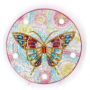Yobeyi DIY �_�C�������h�y�C���e�B���O�����v LED ���C�g�t�� �t���h�����N���X�^���`��L�b�g �x�b�h�T�C�h�i�C�g���C�g �A�[�g�N���t�g �z�[���f�R���[�V������N���X�}�X�M�t�g�p 6.0x6.0�C