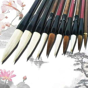̃uVuV{̃uV݊GnuV咆uVZbg 10  JueDi Chinese Brush Calligraphy Brush Japanese Brush Writing ting Sumi Brushes Large Chinese Calligraphy Brush Set 10pcs