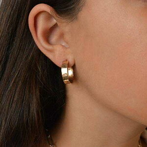 �I�[�v���t�[�v�C�������O14K �S�[���h�t�B���h�|�X�g�n���}�[�h���C�h 5mm �n���h���C�h���b�v�t�[�v�����p Avnis Open Hoop Earrings14k Gold Filled post Hammered Wide 5mm Handmade Wrap Hoops for Women