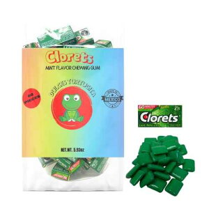 Nbc ~gK 60pbN Dulces Tortugita Clorets Mint Flavored Gum 60 Pack