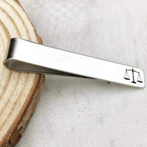 �X�P�[�� �I�u �W���X�e�B�X �X�e�����X �^�C�o�[ �N���b�v Stamps of Love, LLC Scales of Justice Stainless Steel Tie Bar Clip