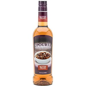 Sunny Sky Upouria Butter Pecan Coffee Syrup Flavoring, 100% Vegan, Gluten-Free, Kosher, 750 mL Bottle - Pump Sold Separately