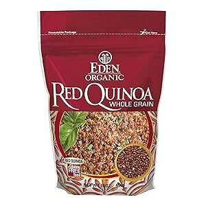 Eden I[KjbN bhLkAASA16 IX|[` (4 pbN) Eden Organic Red Quinoa, Whole Grain, 16-Ounce Pouches (Pack of 4)