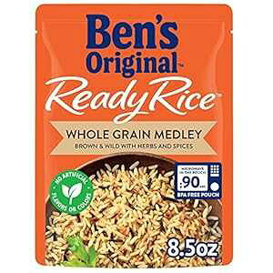 BEN'S ORIGINAL Ready Sh[|[` uE & Ch CXA8.5 IX (12pbN) BEN'S ORIGINAL Ready Whole Grain Medley Pouch Brown & Wild Rice, 8.5 oz. (12 Pack)