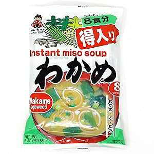 CX^g킩ߖX`AMikouhCX^gX`A5.5IX MIYASAKA JOZO USA INC Instant Wakame Miso Soup, Miko Brand Instant Miso Soup, 5.5 Ounce